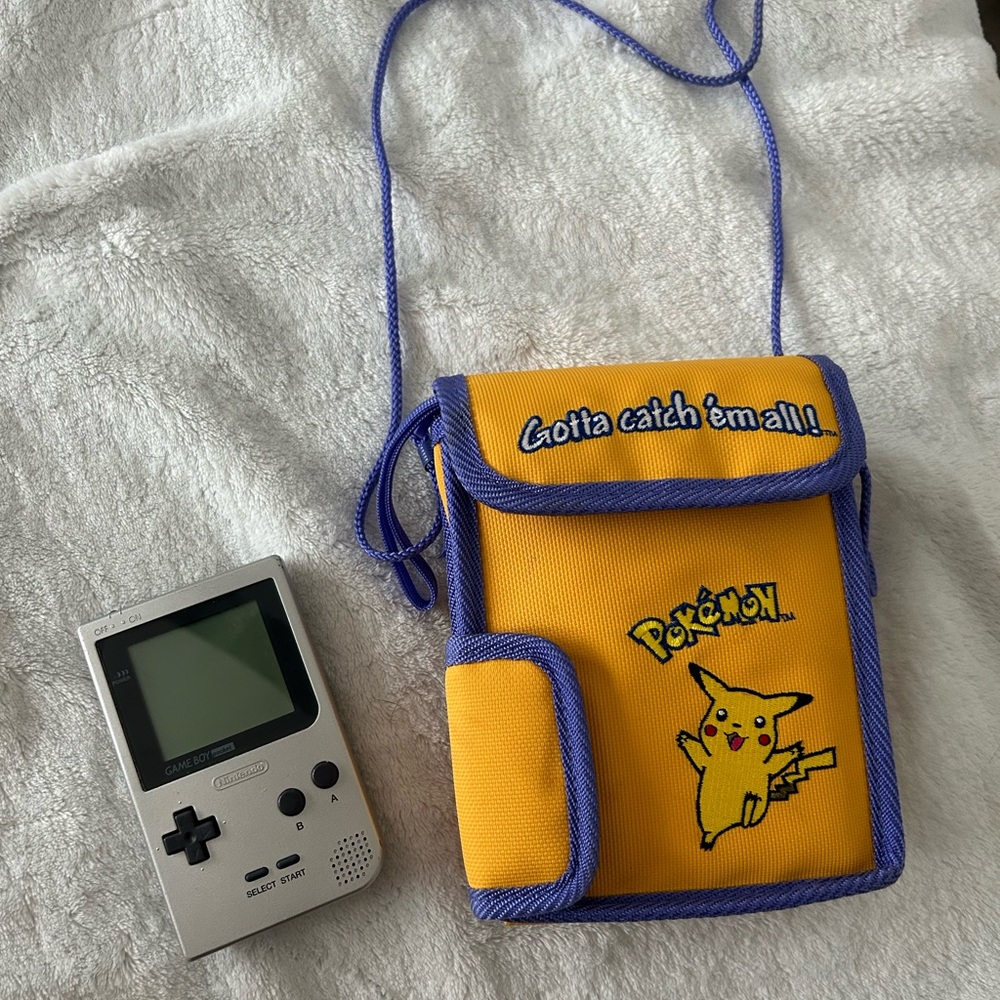 Game Boy and Pokemon Bag - 90s Vintage